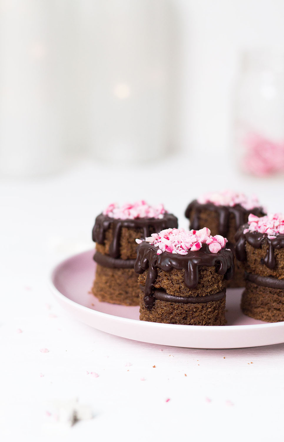 Weihnachtliche Schoko Törtchen mit Cranberries • Wundertörtchen Schoko