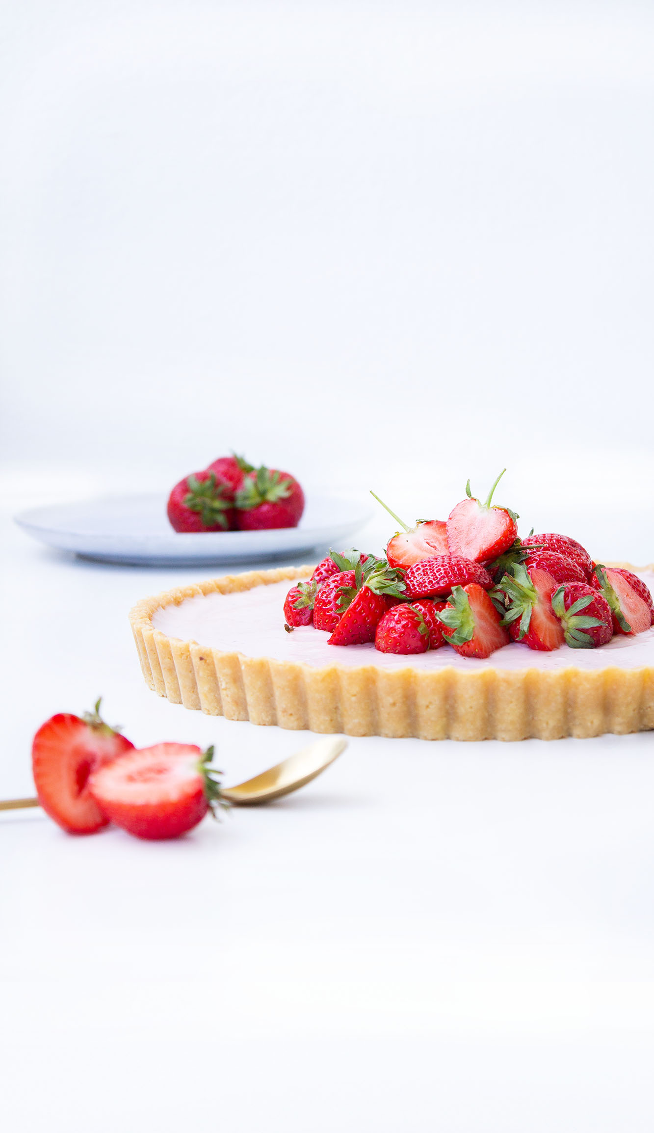 No Bake Strawberry Cheesecake Tarte
