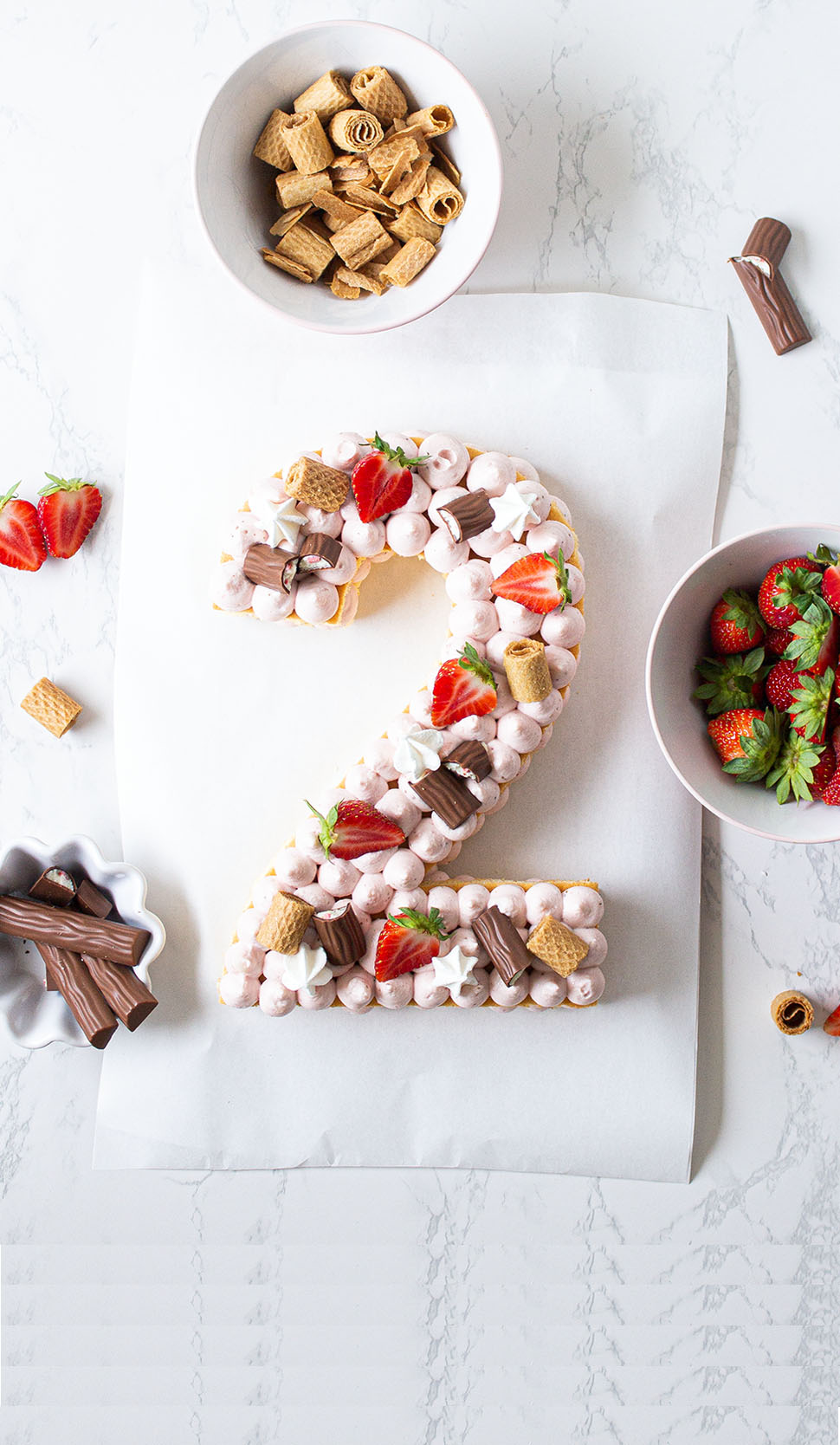 Erdbeer Number Cake – so in love!