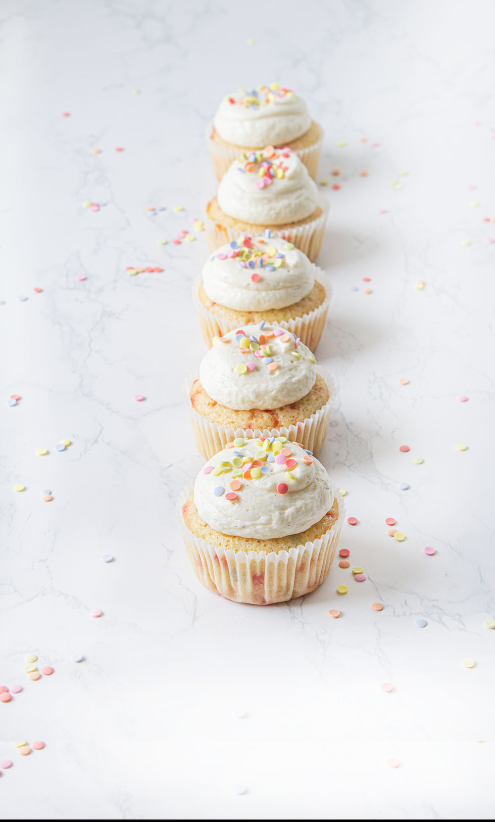 2. Bloggeburtstag, ein Gewinnspiel & Vanille Funfetti Cupcakes (Werbung)