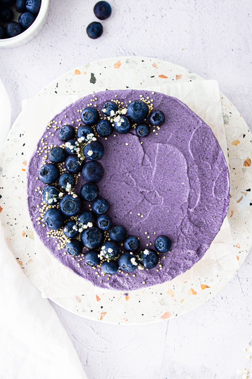 Zitronentörtchen mit Blaubeercreme