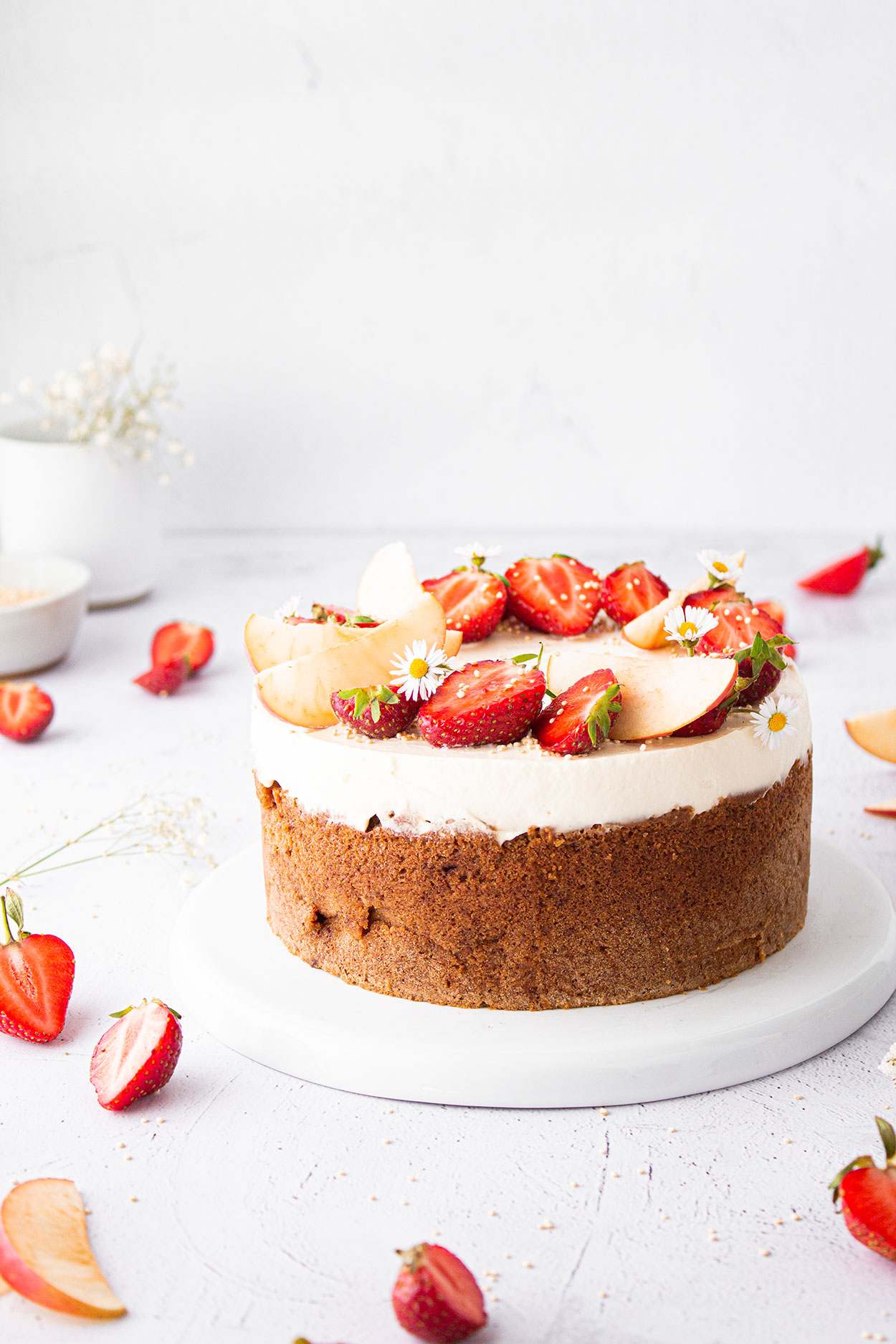 Chai Erdbeer Apfel Kuchen