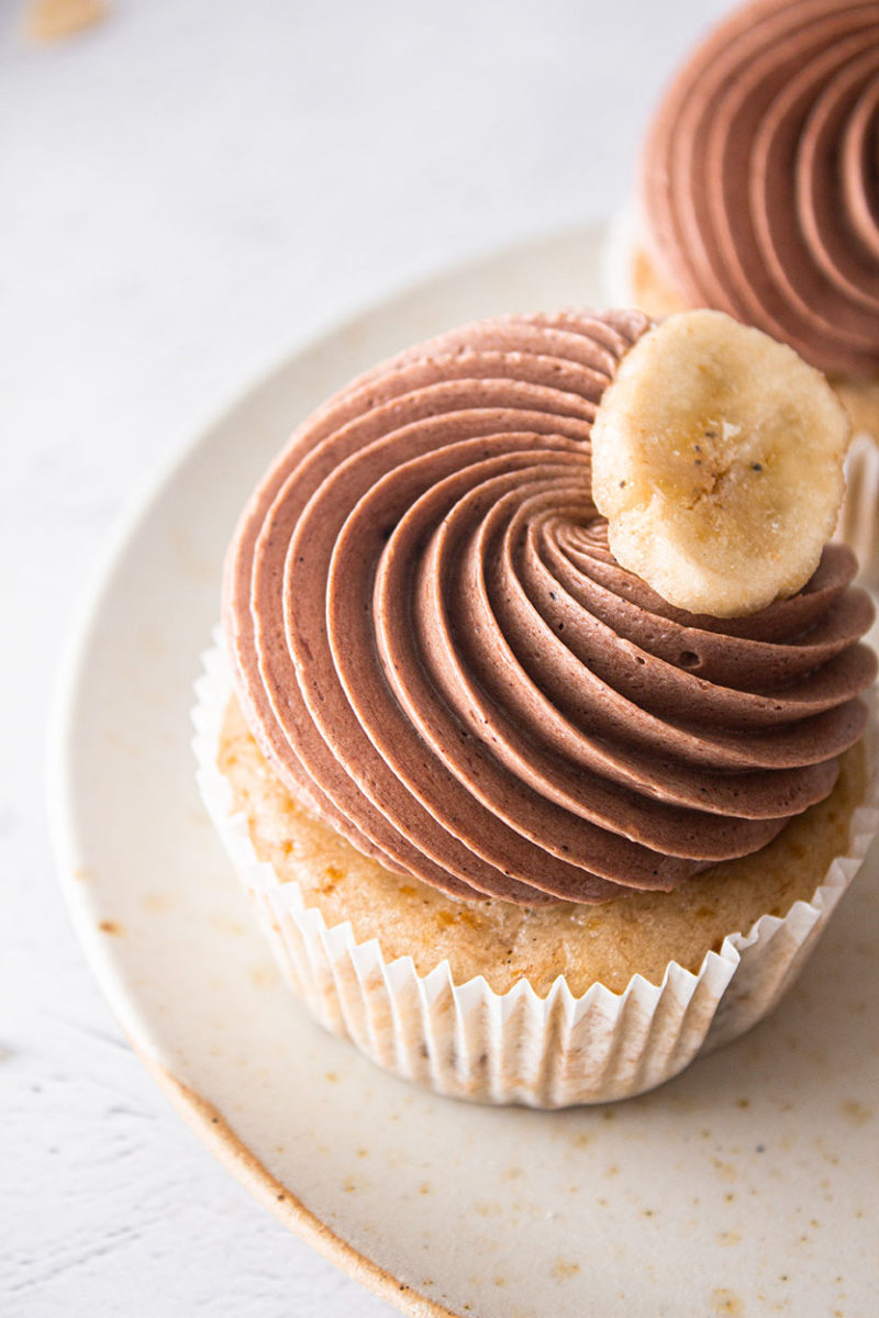 Schoko Bananen Cupcakes (Vegan) • Cupcakes &amp; Muffins